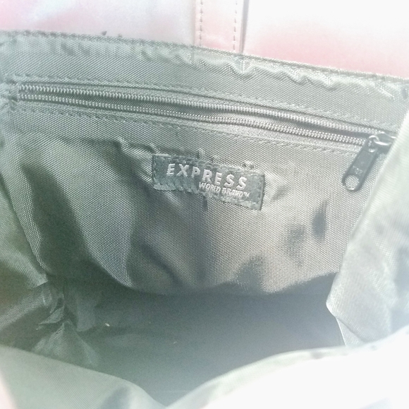 Vintage Express Burgundy Iridescent Small Tote Bag - Picture 8 of 10